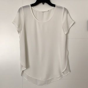Lush White flowy blouse Small